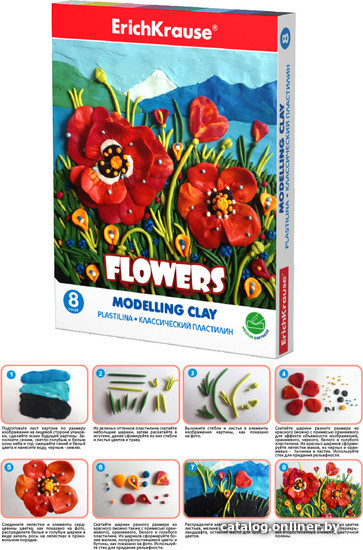 

Пластилин Erich Krause Flowers 55889 (8 цв)