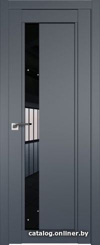 

Межкомнатная дверь ProfilDoors 2.71U 70x200 (антрацит/стекло черный триплекс)