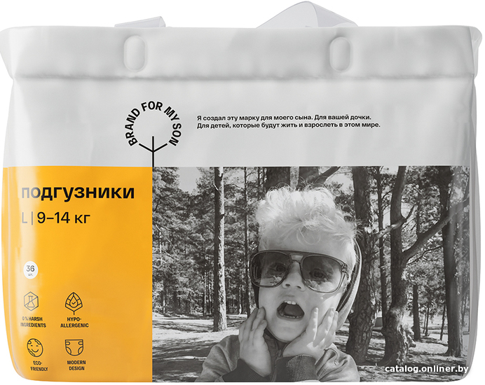 

Подгузники Brand For My Son L 9-14 кг FD004 (36 шт)