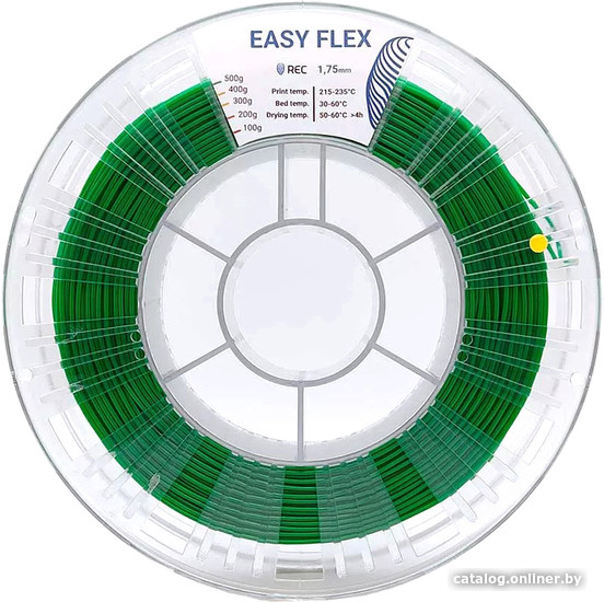 

Пластик REC Easy Flex 1.75 мм 500 г (зеленый)