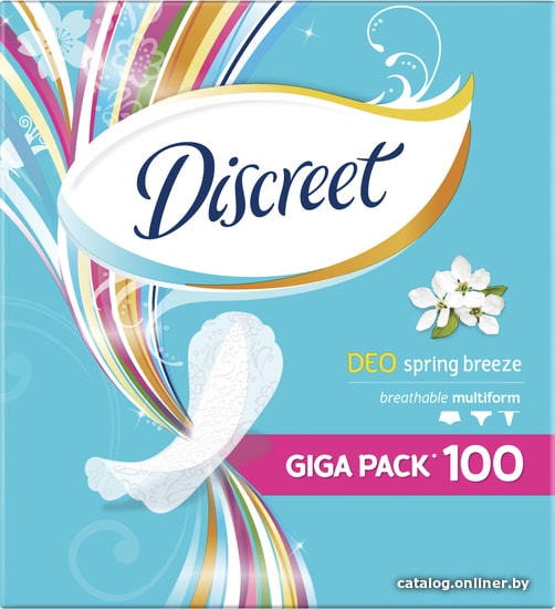 

Прокладки ежедневные Discreet Deo Spring Breeze Multiform (100 шт)