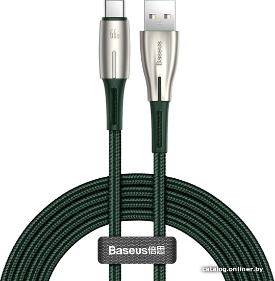 

Кабель Baseus CATSD-N06 USB Type-A - USB Type-C (2 м, темно-зеленый)