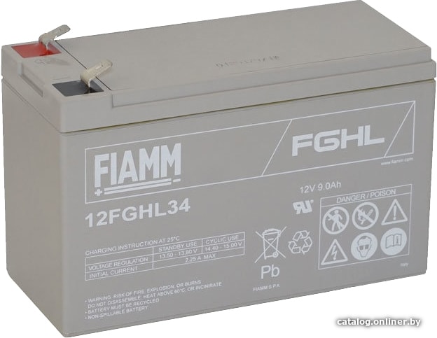

Аккумулятор для ИБП FIAMM 12FGHL34 (12В/9 А·ч)