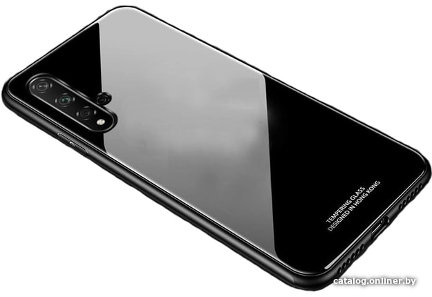 

Чехол для телефона Case Glassy для Huawei Nova 5T/Honor 20 (черный)
