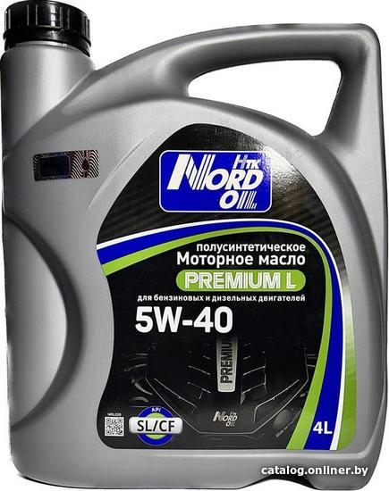 

Моторное масло Nord Oil Premium L 5W-40 SL/CF 4л