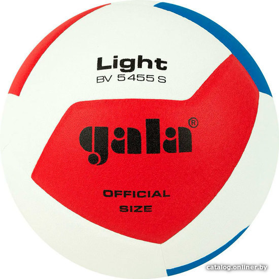 

Волейбольный мяч Gala 230 Light 12 BV 5455 S (размер 5, белый/красный/синий)