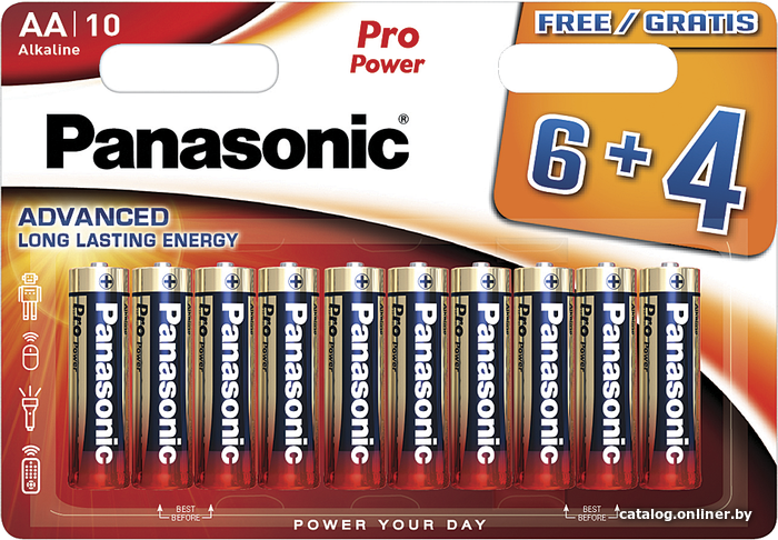 

Батарейка Panasonic Pro Power AA 10 шт. LR6XEG/10B4FPR