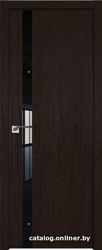 

Межкомнатная дверь ProfilDoors 6ZN 60x200 (дарк браун/стекло черный лак)