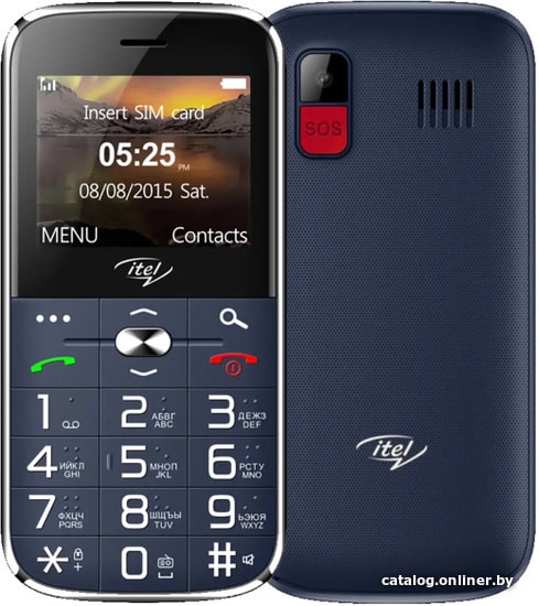 

Кнопочный телефон Itel IT2590 (синий)