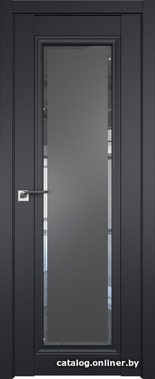 

Межкомнатная дверь ProfilDoors 2.101U 70x200 (черный матовый, стекло square графит)