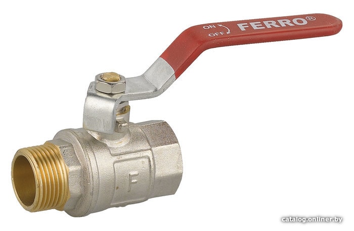 

Фитинг Ferro Шаровой кран Normal НР-ВР 3/4” рычаг KP21