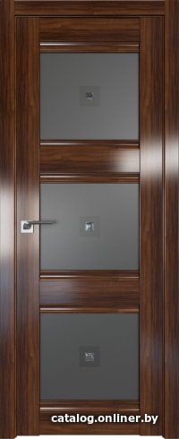 

Межкомнатная дверь ProfilDoors 4X 90x200 (орех амари/графит с прозрачным квадратным фьюзингом)