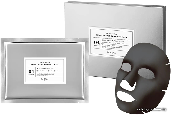 

Dr. Althea Набор масок для лица Pore-Control Charcoal Mask тканевые 5 шт