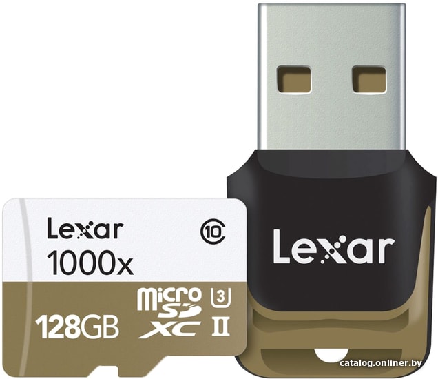 

Карта памяти Lexar LSDMI128CBEU1000R microSDXC 128GB + кардридер