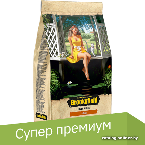 

Сухой корм для кошек Brooksfield Low Grain Adult Cat Beef с говядиной и рисом 6 кг