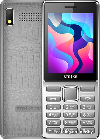 

Кнопочный телефон Strike F30 (серый)