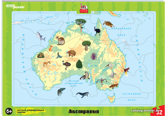

Пазл Step Puzzle IQ step Австралия 80459 (32 эл)