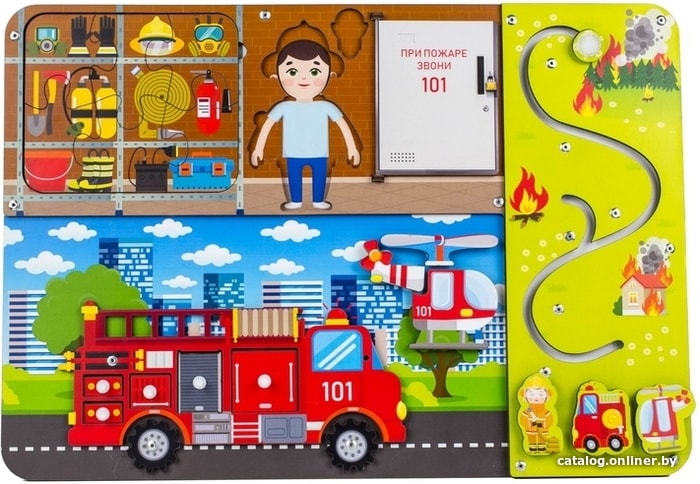 

Бизиборд WoodLand Toys Пожарная машина 112305