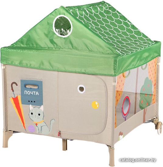 

Игровой манеж Happy Baby Alex Home (зеленый)