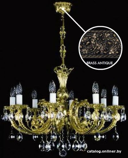 

Подвесная люстра ArtGlass Anastasia Viii. Brass Antique