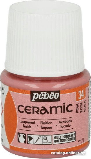 

Краска для стекла и керамики PEBEO Ceramic 025-034 (45 мл, розовый)