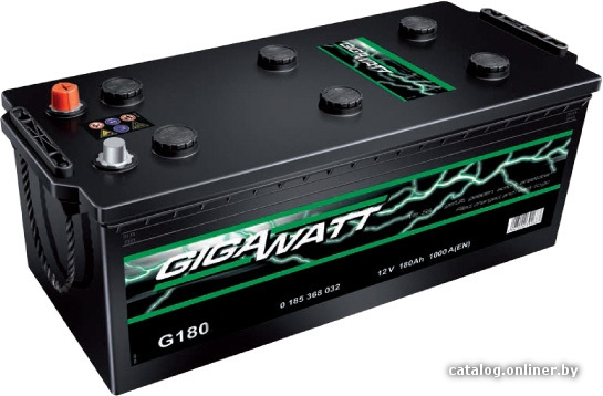 

Автомобильный аккумулятор GIGAWATT G180L (180 А·ч)