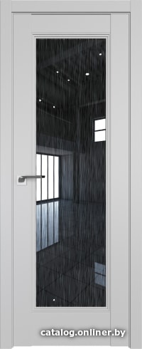 

Межкомнатная дверь ProfilDoors 65U 90x200 (манхэттен/стекло дождь черный)