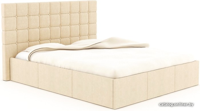 

Кровать Bon Mebel Эва с ПМ 160x200 (велюр бежевый)