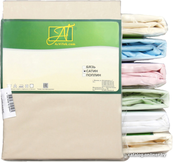 

Постельное белье Альвитек 40x60 Н-С-4060-БЕЖ (2 шт, бежевый)