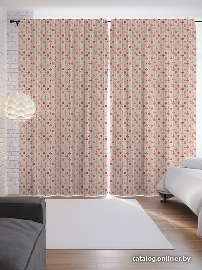 

Комплект штор JoyArty Новогодние подвески 1.45x2.65 м p_66752_145x265 (2 шт)