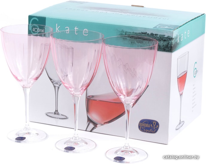 

Набор бокалов для вина Bohemia Crystal Kate 40796/D4481/22/400