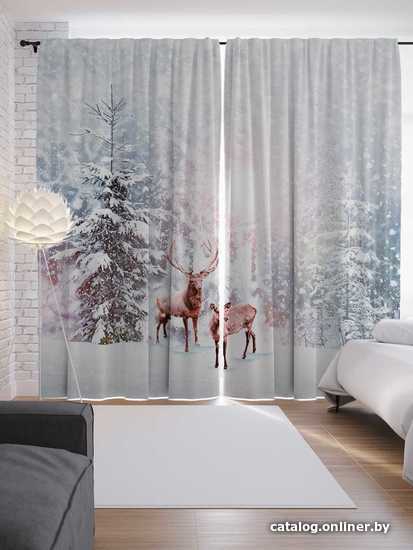 

Комплект штор JoyArty Олени в снегу 1.45x2.65 м p_78647_145x265 (2 шт)