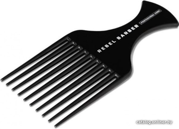 

Расческа гребень Rebel Barber Afro Comb Total Black