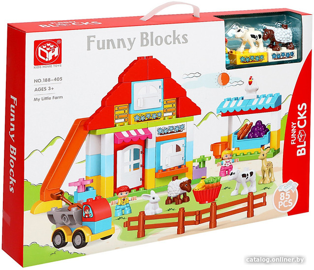 

Конструктор Kids Home Toys Забавная ферма 188-405 9655723 (85 эл)