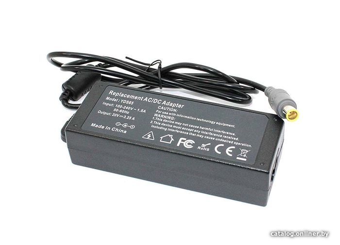 

Сетевое зарядное RageX Lenovo 20В, 3.25A, 65Вт, 7.9x5.4мм, ADLX65NCT2A, ADLX65NCT3A