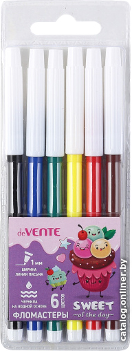 

Фломастеры deVente Sweet 5080101 (6 цветов)