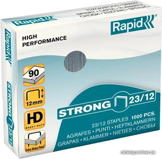 

Скобы канцелярские Rapid скобы Rapid Strong 23/12 1M