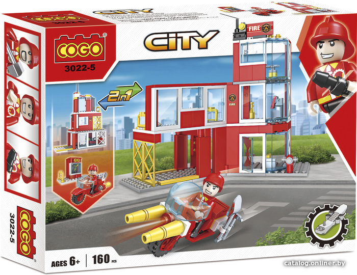 

Конструктор Cogo City 3022-5 Пожарный расчет