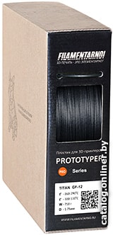 

Пластик Filamentarno! Prototyper Titan GF-12 1.75 мм 750 г (черный)