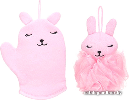 

Мочалка Miniso Розовый Кролик 0213