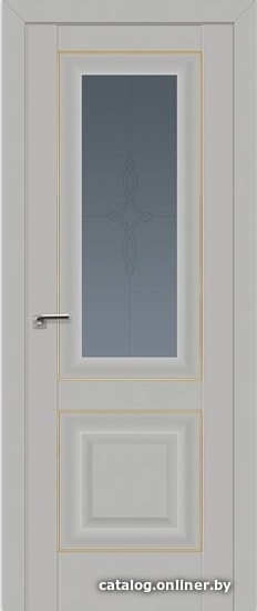 

Межкомнатная дверь ProfilDoors 28U 70x200 (манхэттен/мателюкс графит узор золото)