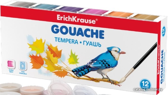 

Гуашь Erich Krause 56004 (12 цв.)