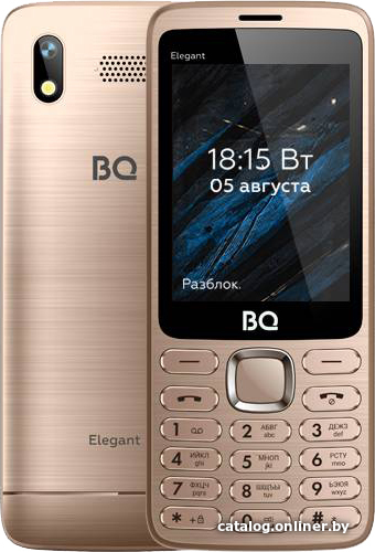 

Кнопочный телефон BQ-Mobile BQ-2823 Elegant (золотистый)