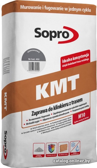 

Кладочный состав для кирпича и камня Sopro KMT 258 (25 кг)