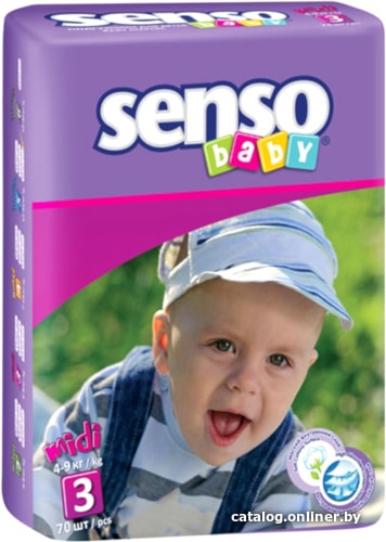 

Подгузники Senso Baby Midi 3 (70 шт)