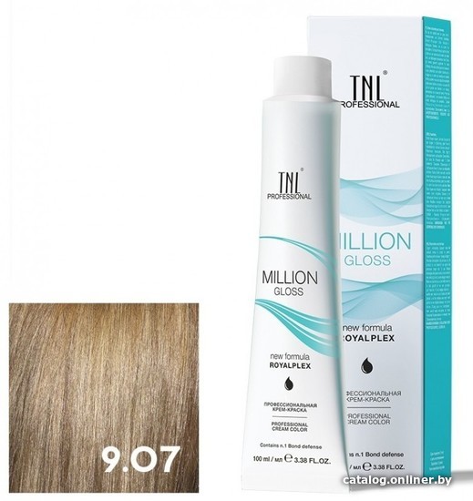 

Крем-краска для волос TNL Professional Million Gloss 9.07 100 мл