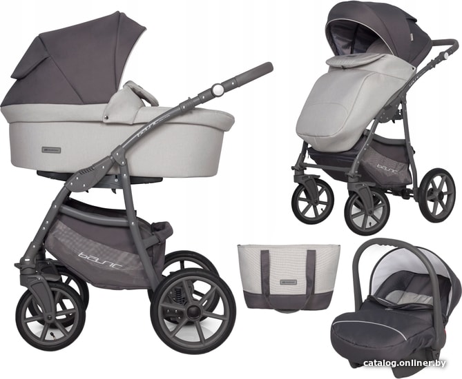 

Универсальная коляска Riko Basic Pastel (3 в 1, stone)