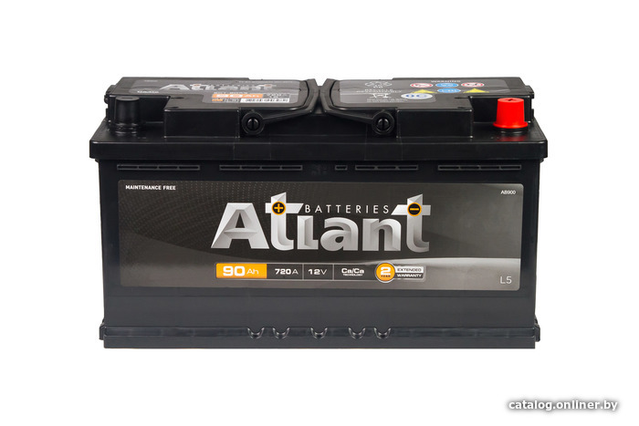 

Автомобильный аккумулятор Atlant R+ (90 А·ч) черный
