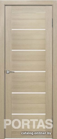 

Межкомнатная дверь Portas S22 90x200 (лиственница крем, стекло lacobel белый лак)