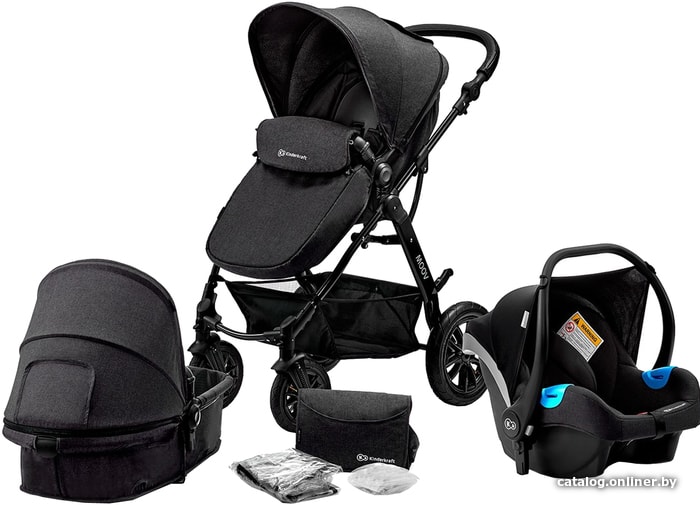 

Универсальная коляска KinderKraft Moov (3 в 1, черный)